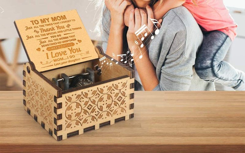 Engraved Sunshine Music Box with Personalizable Message