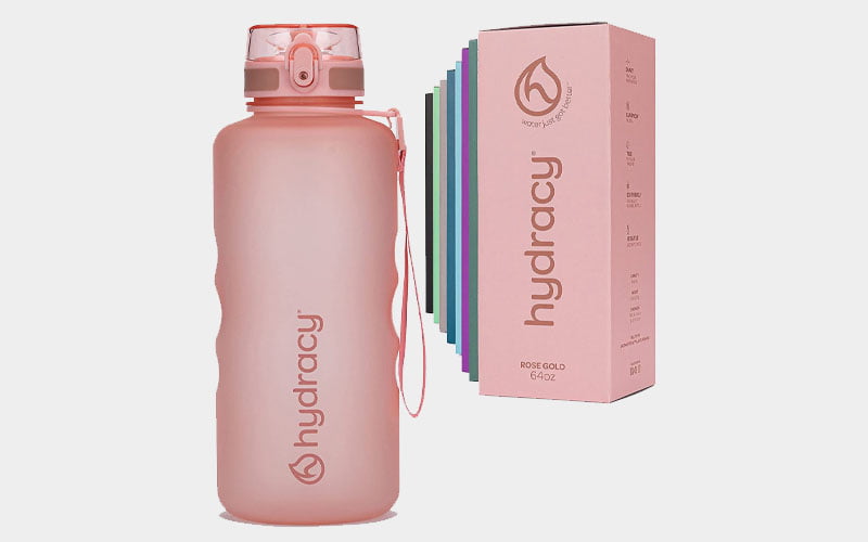 Hydracy Water Bottle with Time Marker