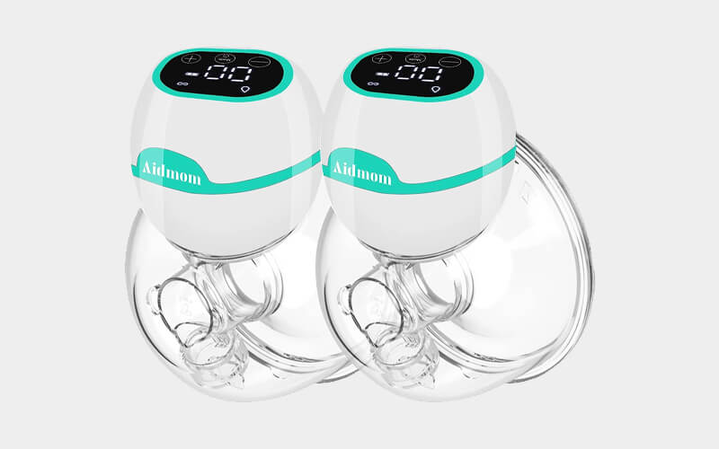 Aidmom electric wearable breast pump with portable display Aidmom electric wearable breast pump with portable display