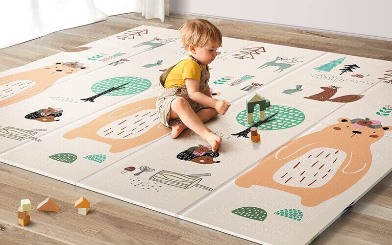 UANLAUO foldable waterproof activity playmat for crawling