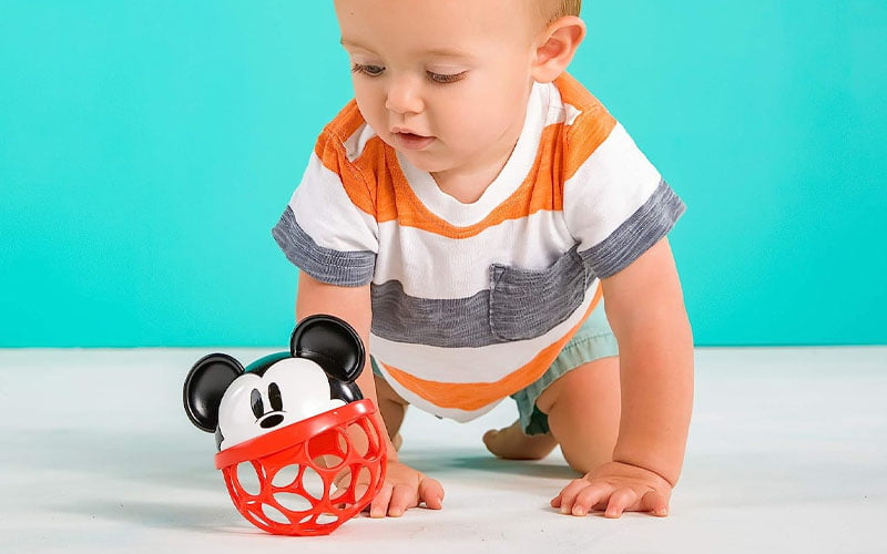 Bright starts disney easy-grasp toy for newborn baby