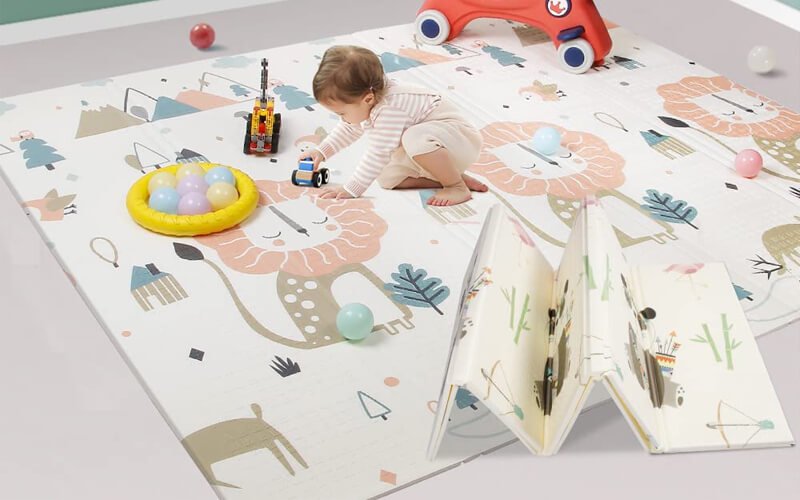 Baby playmat for crawling with waterproof & anti-slip