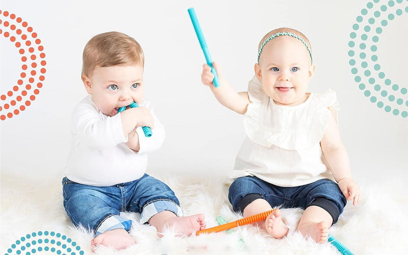 Baby teething tubes