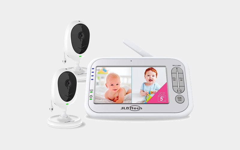 Split screen baby monitor for twins Split screen baby monitor for twins
