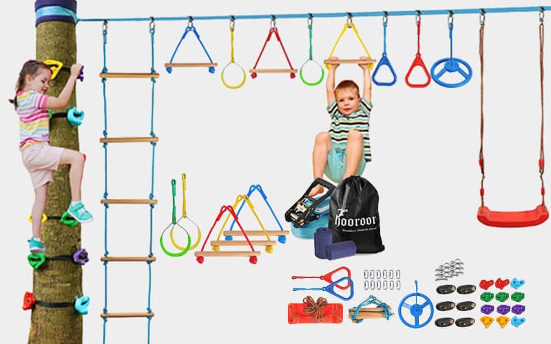 Hooroor ninja warrior obstacle course for kids