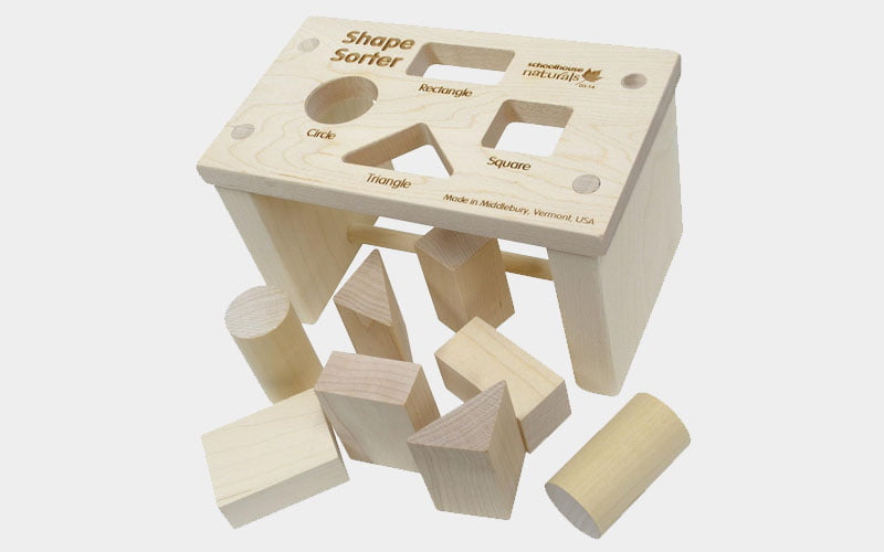 Shape sorter bench made in USA