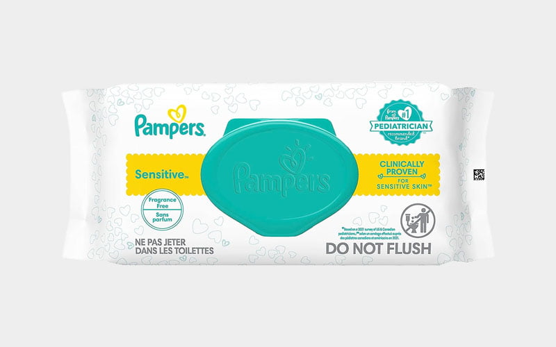 Sensitive Water Based Hypoallergenic & Unscented Baby Wipes