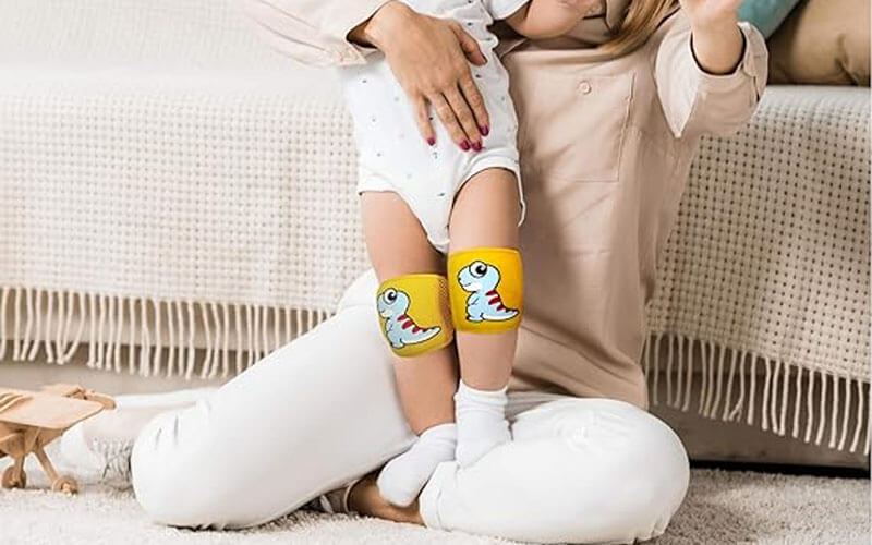 3 Pairs - Baby Toddler Knee pads, Crawling