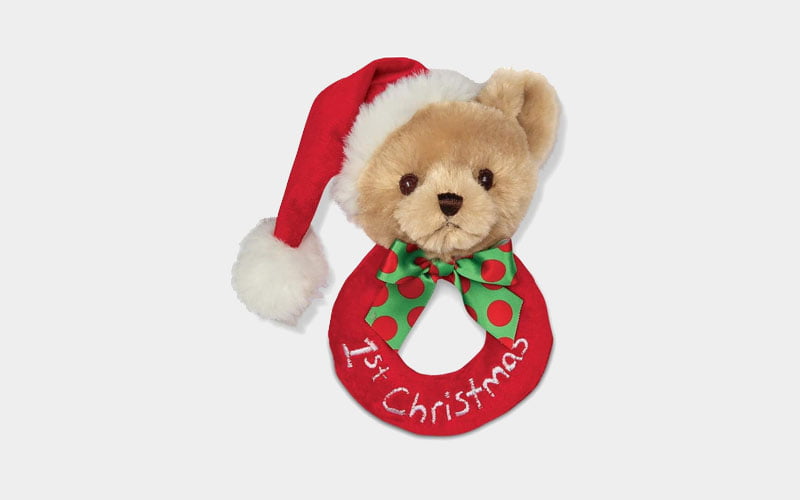 Bearington Baby's First Christmas Plush Rattle Bearington Baby's First Christmas Plush Rattle