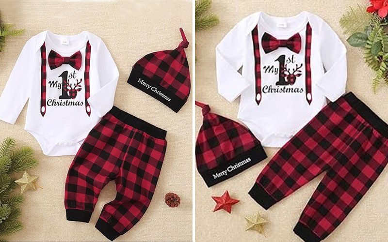 Christmas Outfit Clothes Set For Babies Christmas Outfit Clothes Set For Babies