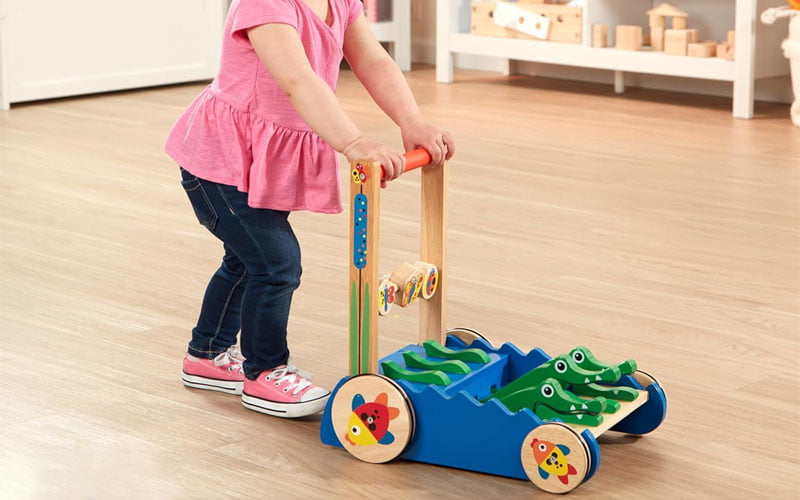 Melissa & Doug Deluxe Alligator Push Toy