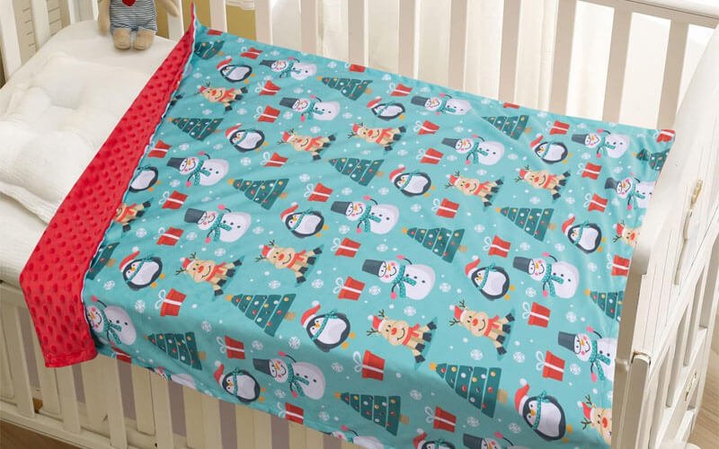 Donsonny Blanket With Backing For Receiving On Christmas Donsonny Blanket With Backing For Receiving On Christmas