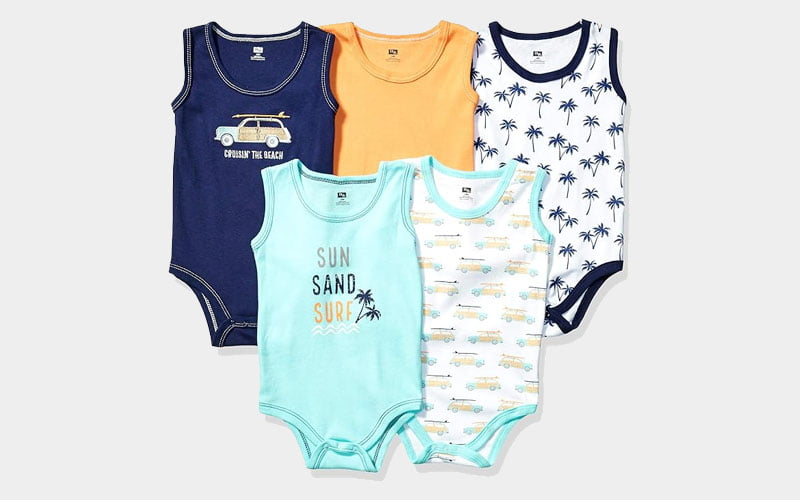 Hudson Unisex Baby Cotton Sleeveless Bodysuits Hudson Unisex Baby Cotton Sleeveless Bodysuits