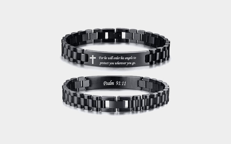 VNOX Engraved Inspirational Bracelet