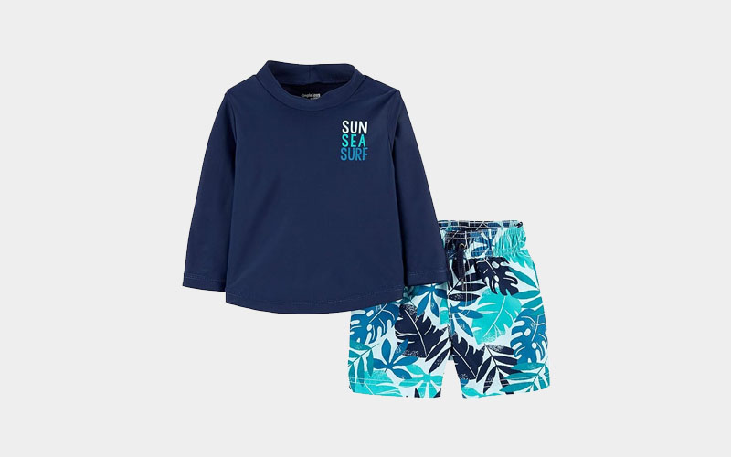 Simple Joys by Carter's Swimsuit and Rashguard Set
