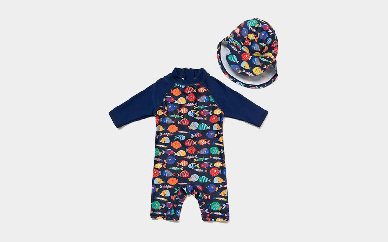 Upandfast Baby Bathing Suit One-Piece with Rashguard