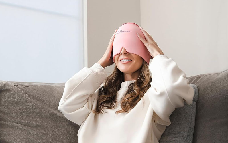 Headache Cap Ice Pack Mask Headache Cap Ice Pack Mask