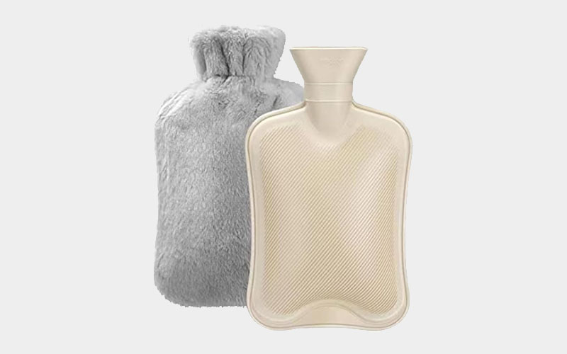 Hot Water Bottle with Soft Fluffy Cover
