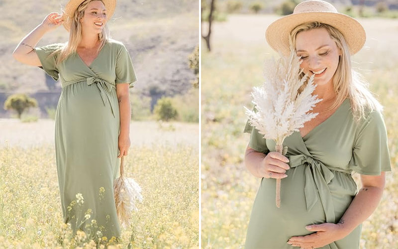 Kindred Bravely Maternity Maxi Wrap Dress