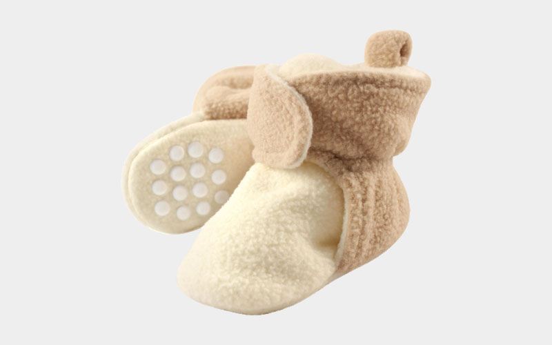 Luvable Friends Fleece Booties for Baby Girls