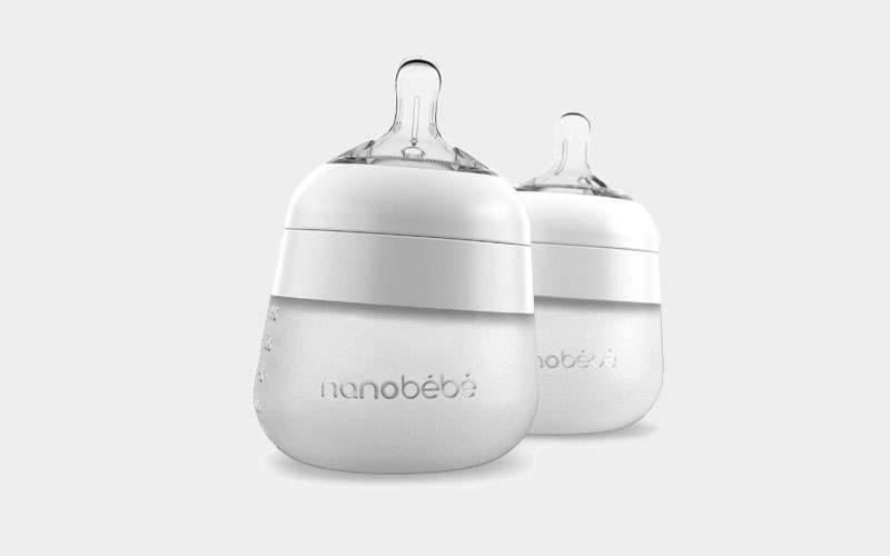 Nanobébé Silicone Anti-Colic Natural Feel Bottle