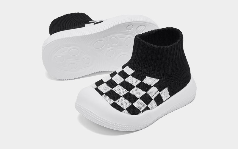 Non-Skid Walking Sneakers for Babies with Elastic Support