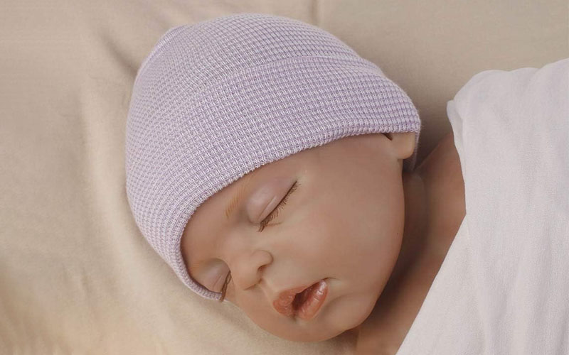 Upeilxd Hospital Hat with Soft Bow for Newborn Baby Girls