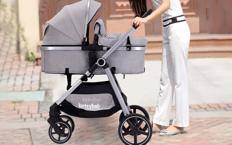 Folding Infant Newborn Pram Stroller with Reversible Seat (0 - 36 Months)