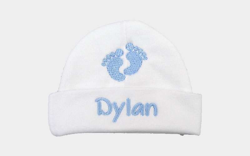 Avas-Miracles-Personalized-Baby-boy-hat-with-Embroidered-Footprints