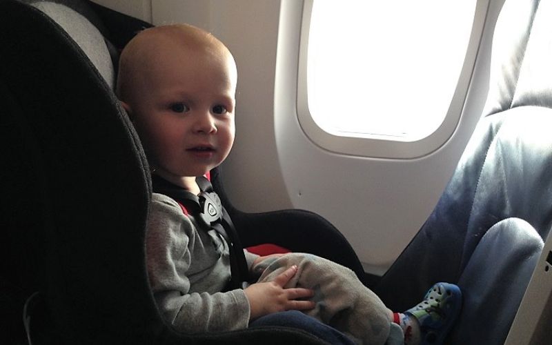 Where to Install the Car Seat on a Plane